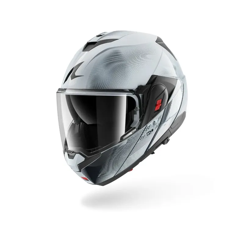 SHARK modular helmet motorcycle OXO SPEED-TECH silver / white / black
