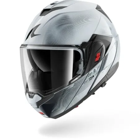 SHARK casque moto modulaire OXO SPEED-TECH argent / blanc / noir