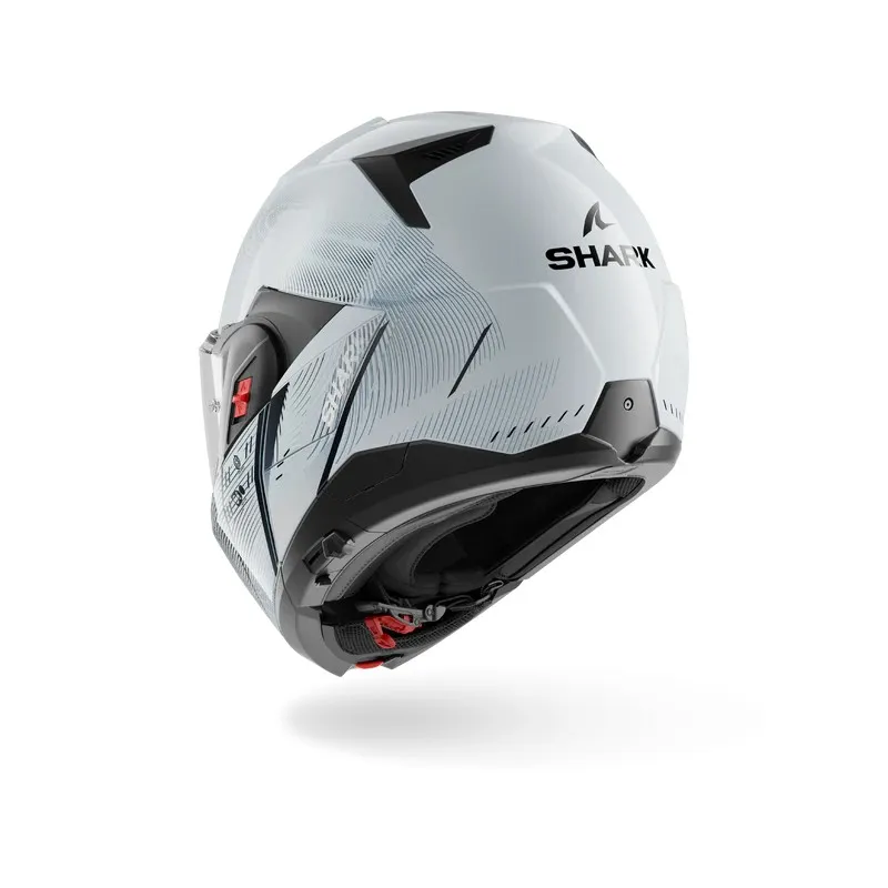 SHARK casque moto modulaire OXO SPEED-TECH argent / blanc / noir