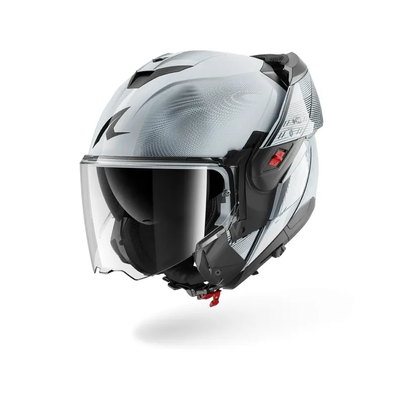 SHARK modular helmet motorcycle OXO SPEED-TECH silver / white / black