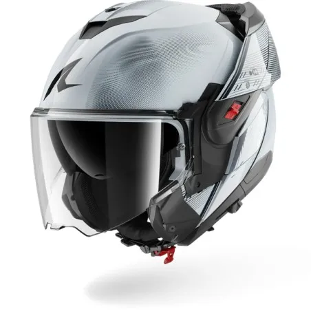 SHARK modular helmet motorcycle OXO SPEED-TECH silver / white / black