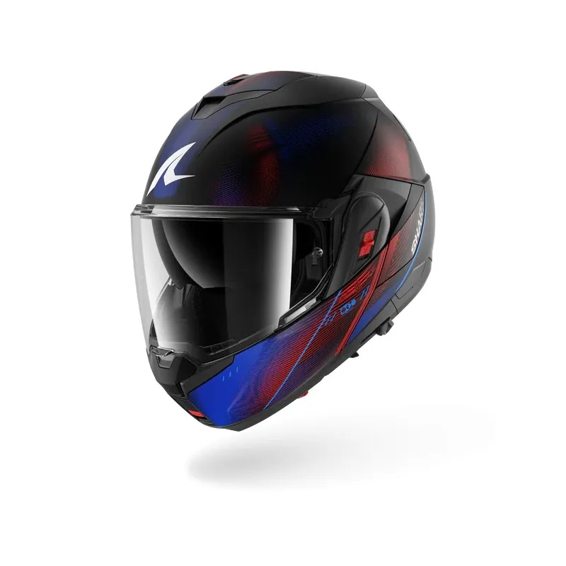 SHARK casque moto modulaire OXO SPEED-TECH noir / bleu / rouge