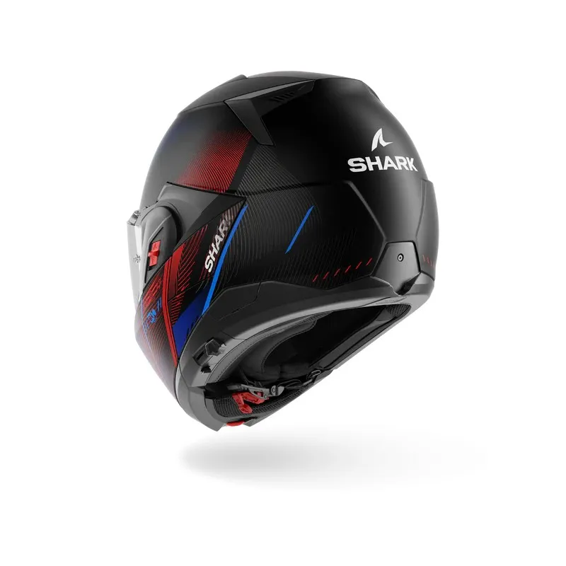 SHARK casque moto modulaire OXO SPEED-TECH noir / bleu / rouge