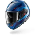 SHARK modular helmet motorcycle OXO MEKARIUM blue / chrom / orange