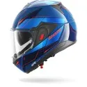 SHARK casque moto modulaire OXO MEKARIUM bleu / chrome / orange