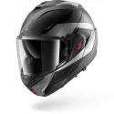 SHARK casque moto modulaire OXO MEKARIUM anthracite mat / chrome / noir