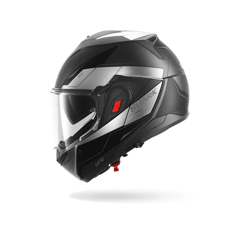 SHARK modular helmet motorcycle OXO MEKARIUM black / chrom / red