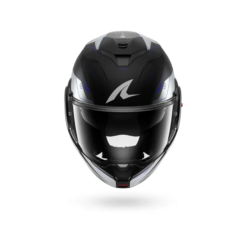 SHARK modular helmet motorcycle OXO MEKARIUM matte black / chrom / blue