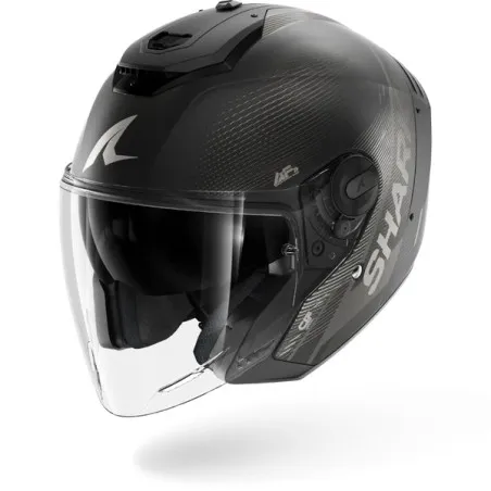 SHARK casque moto jet RS JET SPEED-TECH carbone mat / anthracite / noir