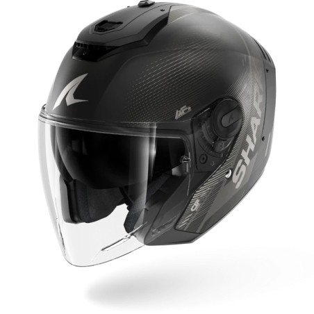 SHARK jet motorcycle helmet RS JET SPEED-TECH matte carbon / anthracite / black