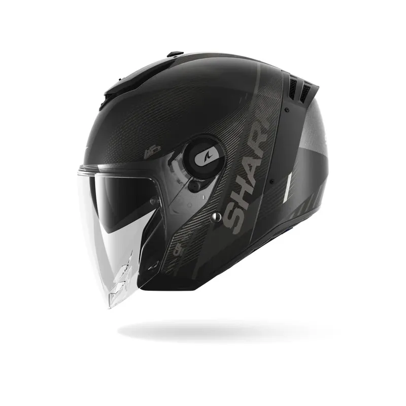 SHARK jet motorcycle helmet RS JET SPEED-TECH matte carbon / anthracite / black