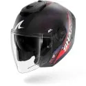 SHARK jet motorcycle helmet RS JET SPEED-TECH matte carbon / blue / red