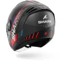 SHARK casque moto jet RS JET SPEED-TECH carbone mat / bleu / rouge