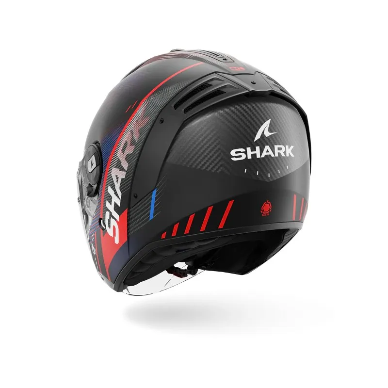 SHARK jet motorcycle helmet RS JET SPEED-TECH matte carbon / blue / red