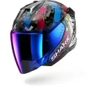 SHARK casque moto jet SKWAL i3 HELLCAT noir / chrome / bleu