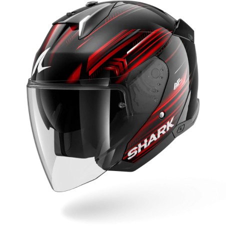 SHARK integral motorcycle helmet SKWAL i3 LIGHT-BLUR SP black / red / white