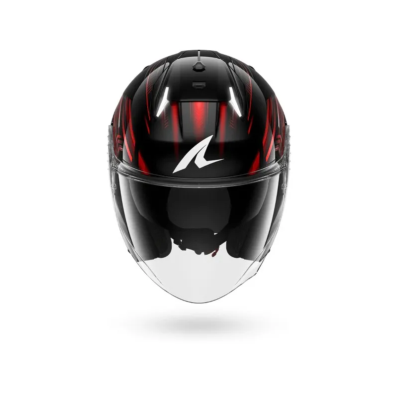 SHARK casque moto jet SKWAL i3 LIGHT-BLUR noir / rouge / blanc