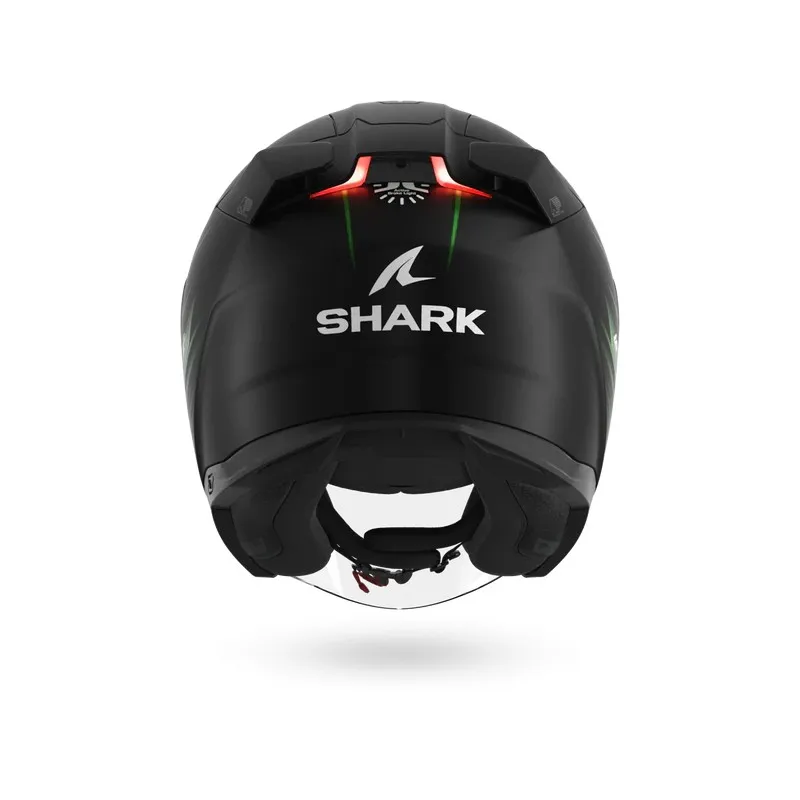 SHARK integral motorcycle helmet SKWAL i3 LIGHT-BLUR matte black / green / white
