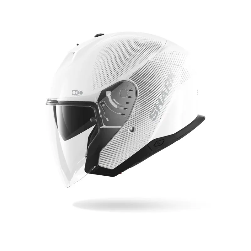 SHARK casque moto jet SKWAL i3 SP LYNE blanc / argent