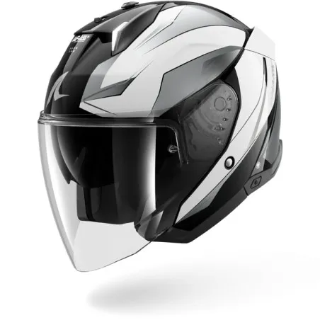 SHARK jet motorcycle helmet SKWAL i3 MEKARIUM black / chrom / white