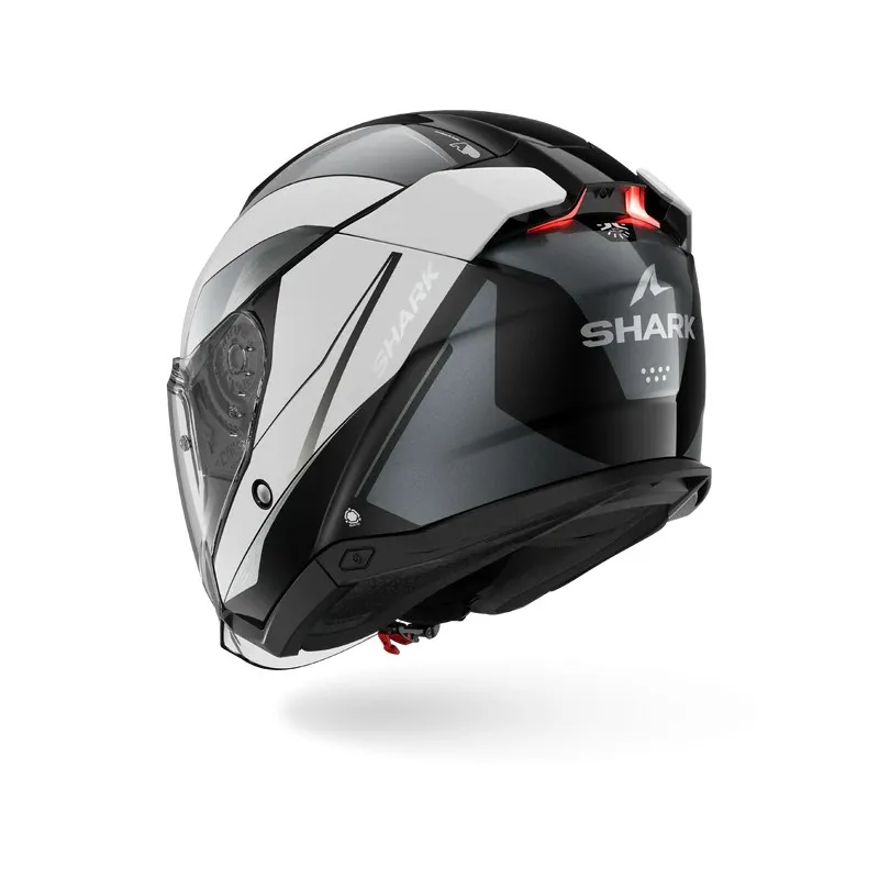 SHARK casque moto jet SKWAL i3 MEKARIUM noir / chrome / blanc