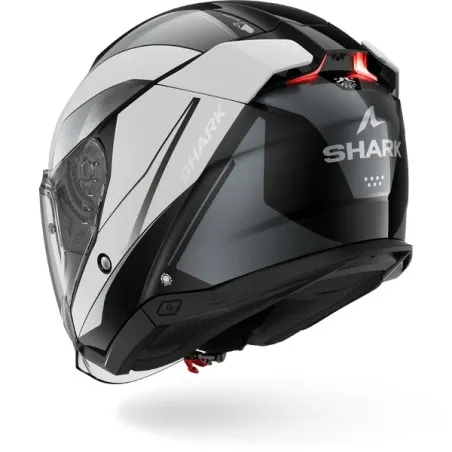 SHARK casque moto jet SKWAL i3 MEKARIUM noir / chrome / blanc