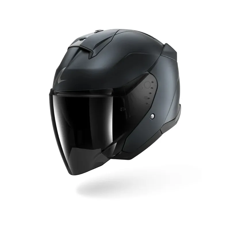 SHARK casque moto jet SKWAL DARK SHADOW bleu mat / acier mat