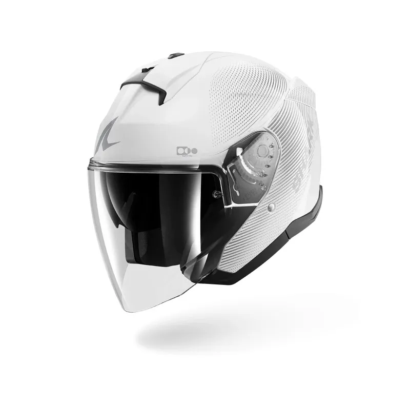 SHARK jet motorcycle helmet SKWAL JET SP LYNE white / silver