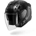 SHARK casque moto jet SKWAL JET SHIEVER noir mat / anthracite / argent