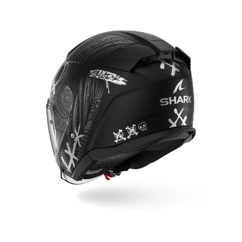 SHARK jet motorcycle helmet SKWAL JET SHIEVER matte black / anthracite / silver