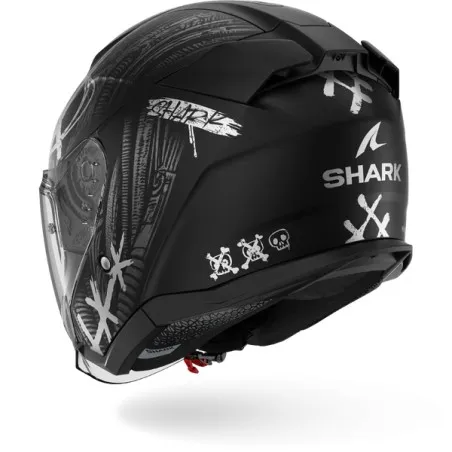 SHARK casque moto jet SKWAL JET SHIEVER noir mat / anthracite / argent