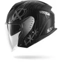 SHARK jet motorcycle helmet SKWAL JET SHIEVER matte black / anthracite / silver
