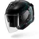 SHARK jet motorcycle helmet SKWAL JET REPTAIA black / purple glitter