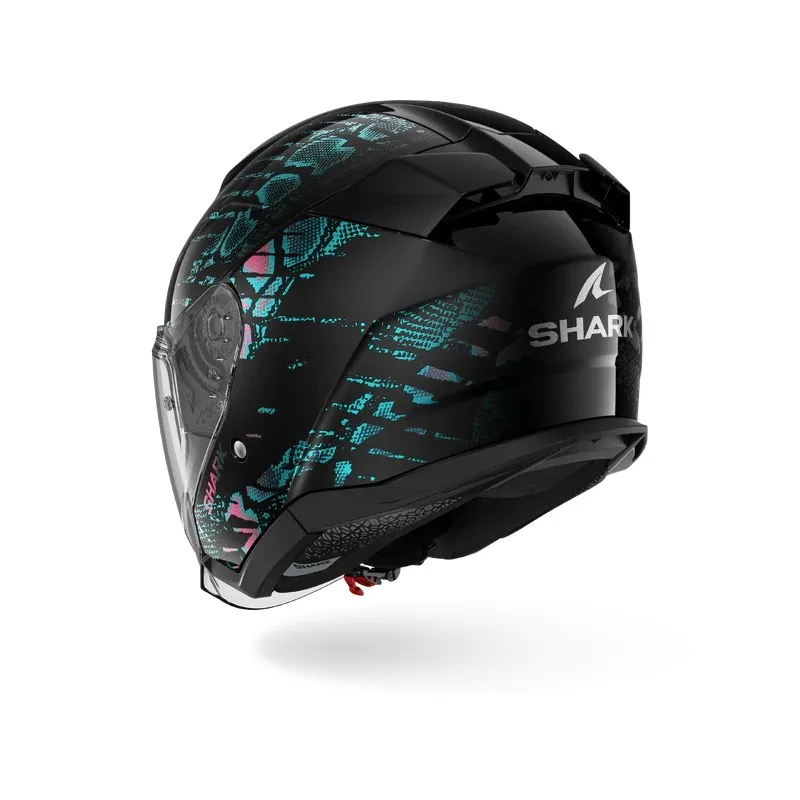 SHARK jet motorcycle helmet SKWAL JET REPTAIA black / purple glitter