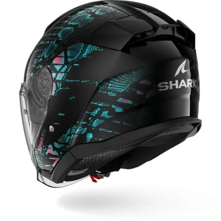 SHARK casque moto jet SKWAL JET REPTAIA noir / voilet pailleté
