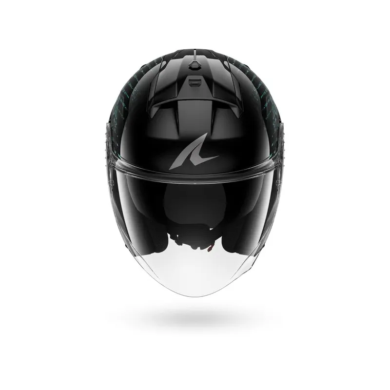 SHARK jet motorcycle helmet SKWAL JET REPTAIA black / purple glitter