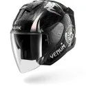 SHARK casque moto jet SKWAL JET VENUM noir / chrome / anthracite