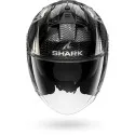 SHARK casque moto jet SKWAL JET VENUM noir / chrome / anthracite