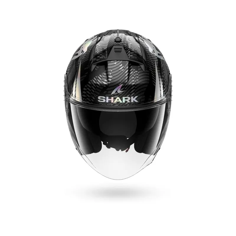 SHARK casque moto jet SKWAL JET VENUM noir / chrome / anthracite