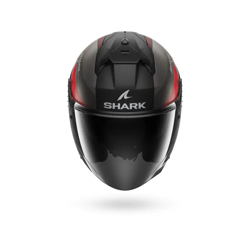 SHARK jet motorcycle helmet SKWAL JET CUP MOTOGP black matte / anthracite / red