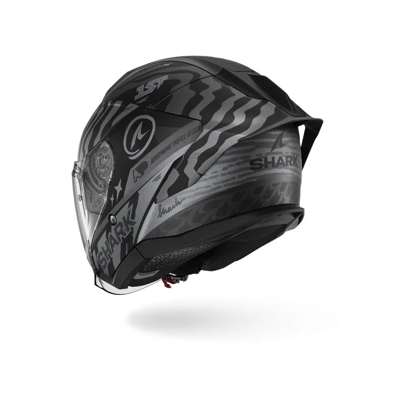 SHARK jet motorcycle helmet SKWAL JET CUP SPEED-FANCY black matte / anthracite / silver
