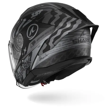 SHARK casque moto jet SKWAL JET CUP SPEED-FANCY noir mat / anthracite / argent