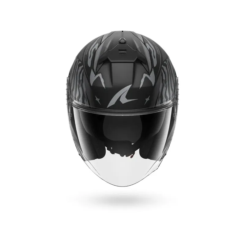 SHARK jet motorcycle helmet SKWAL JET CUP SPEED-FANCY black matte / anthracite / silver