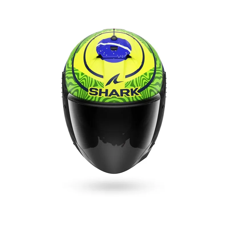 SHARK casque moto jet SKWAL JET CUP REPLICA GRANADO bleu mat / vert / jaune