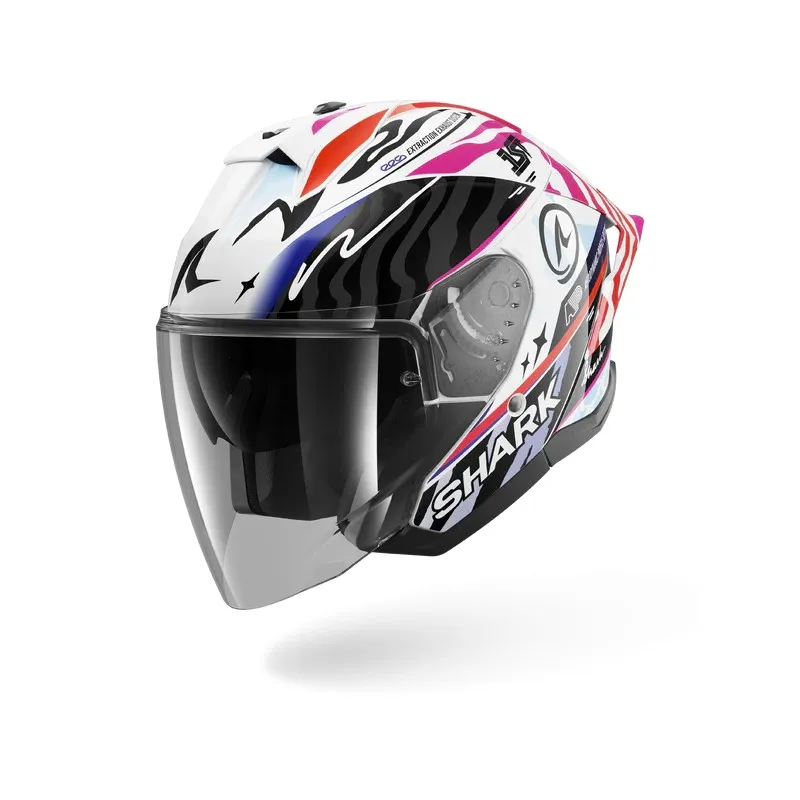 SHARK jet motorcycle helmet SKWAL JET CUP SPEED-FANCY black / white / orange
