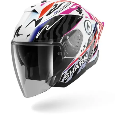 SHARK casque moto jet SKWAL JET CUP SPEED-FANCY noir / blanc / orange