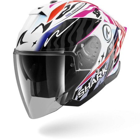 SHARK jet motorcycle helmet SKWAL JET CUP SPEED-FANCY black / white / orange