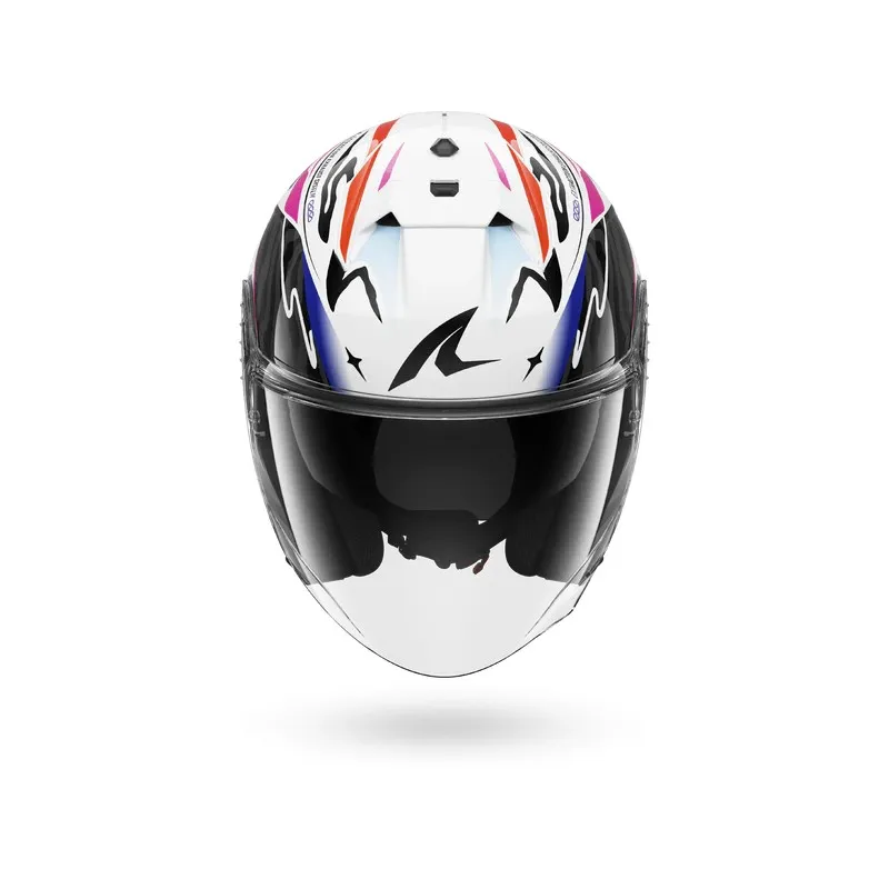 SHARK casque moto jet SKWAL JET CUP SPEED-FANCY noir / blanc / orange