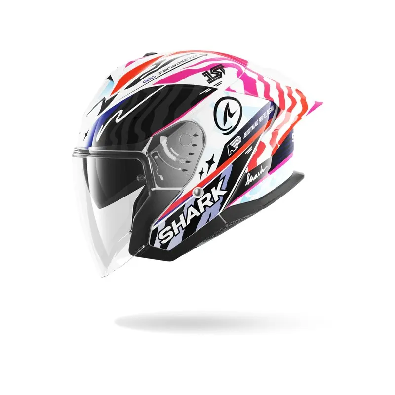 SHARK jet motorcycle helmet SKWAL JET CUP SPEED-FANCY black / white / orange