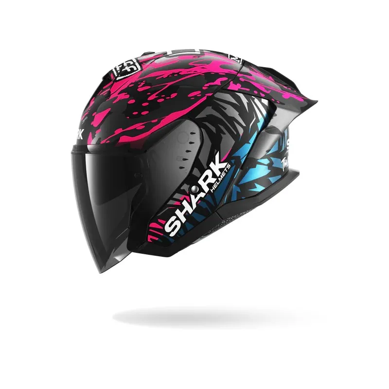 SHARK casque moto jet SKWAL JET CUP REPLICA REDDING noir mat / violet / bleu